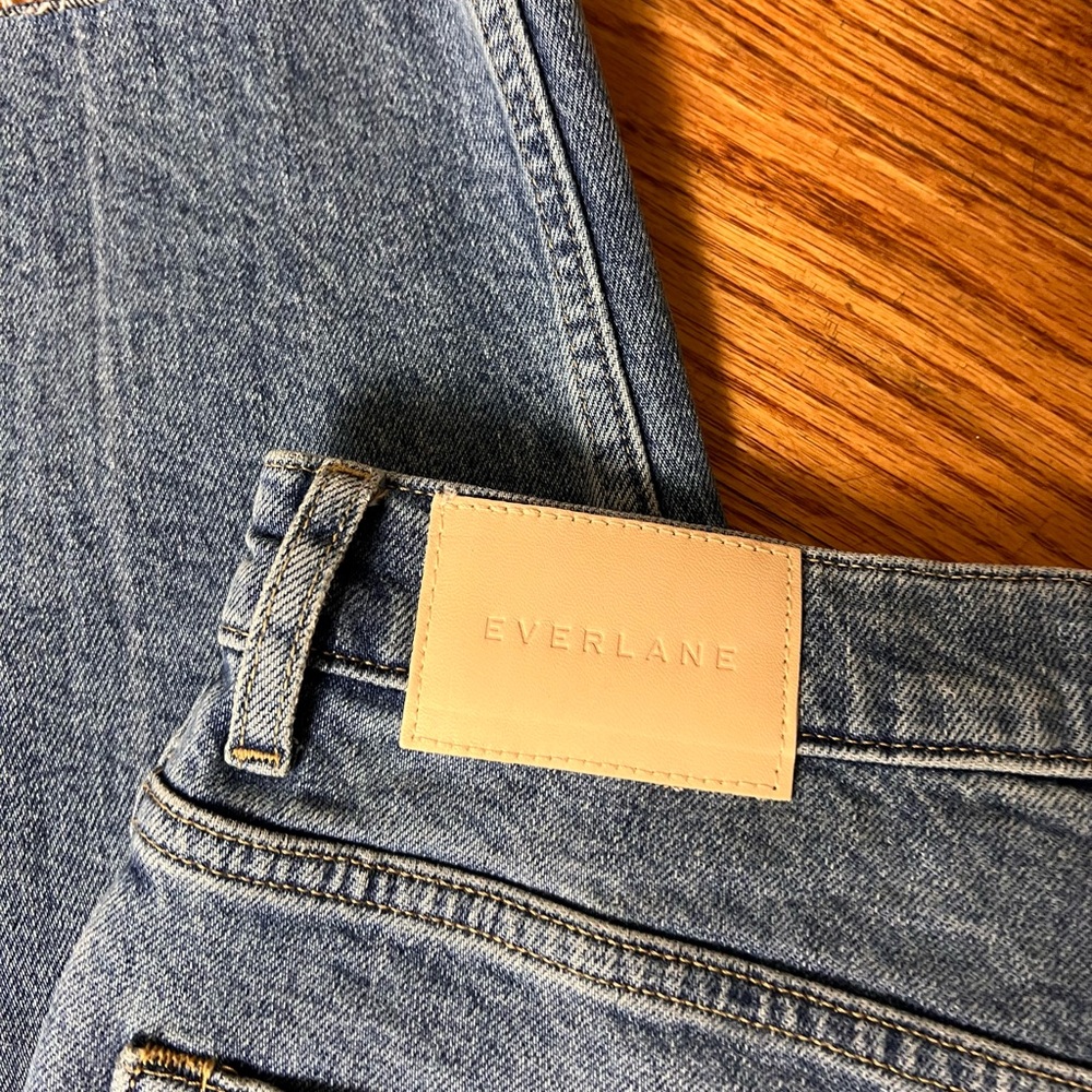 Everlane The Way High Women's Straight Leg Blue Jeans NWT - Picture 11 of 11
